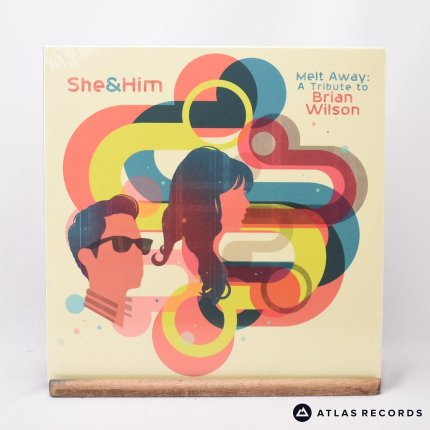 She & Him Melt Away: A Tribute To Brian Wilson LP Vinyl Record - Front Cover & Record