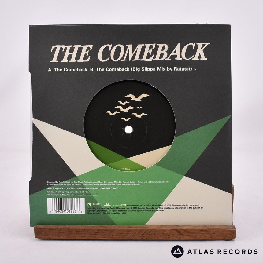 Shout Out Louds - The Comeback - 7" Vinyl Record - NM/NM