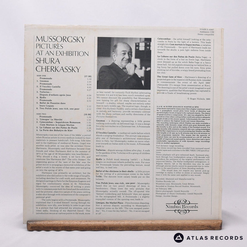 Shura Cherkassky - Pictures At An Exhibition - 12" Vinyl Record - VG+/EX