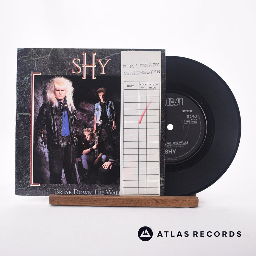 Shy Break Down The Walls 7" Vinyl Record - Front Cover & Record