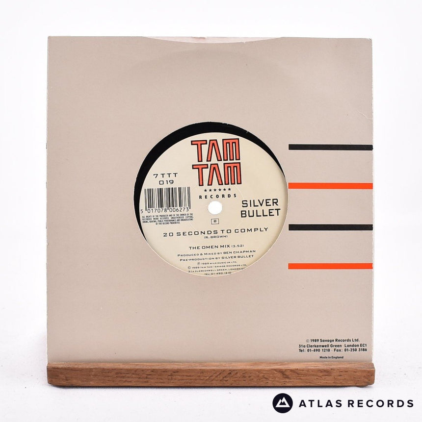 Silver Bullet - 20 Seconds To Comply - 7" Vinyl Record - VG+/VG+