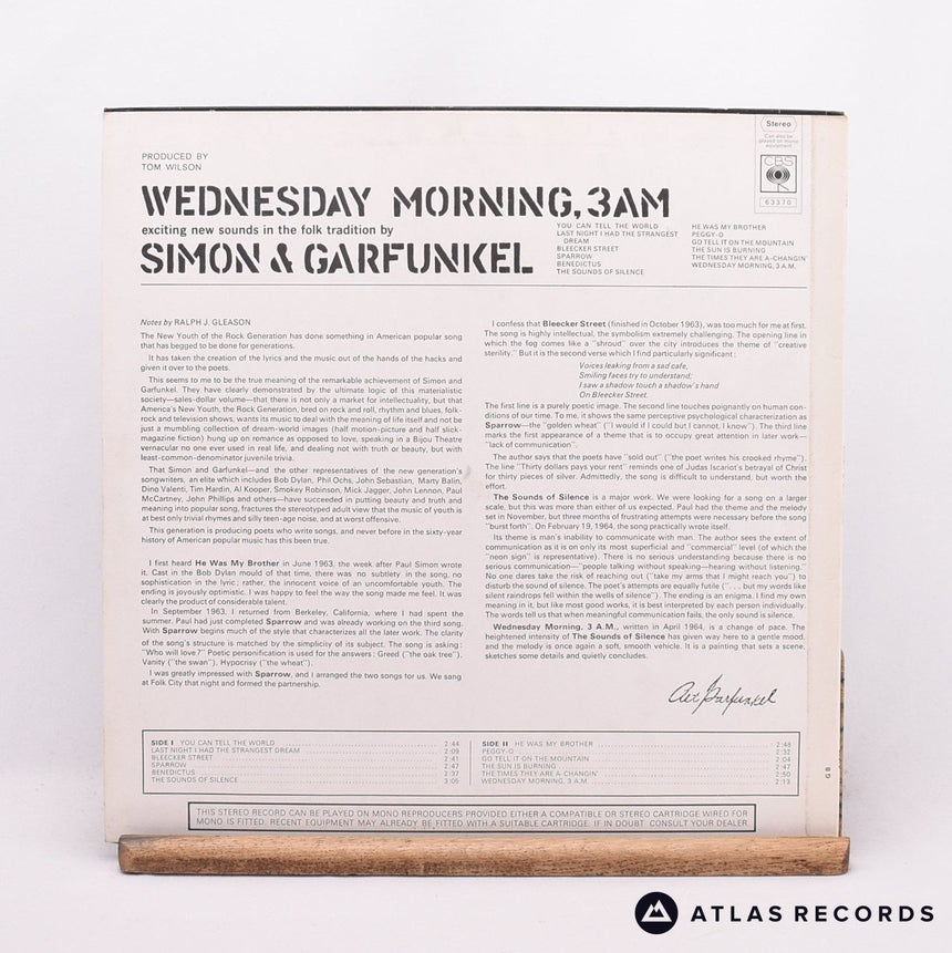 Simon & Garfunkel - Wednesday Morning, 3 A.M. - Reissue LP Vinyl Record - EX/EX