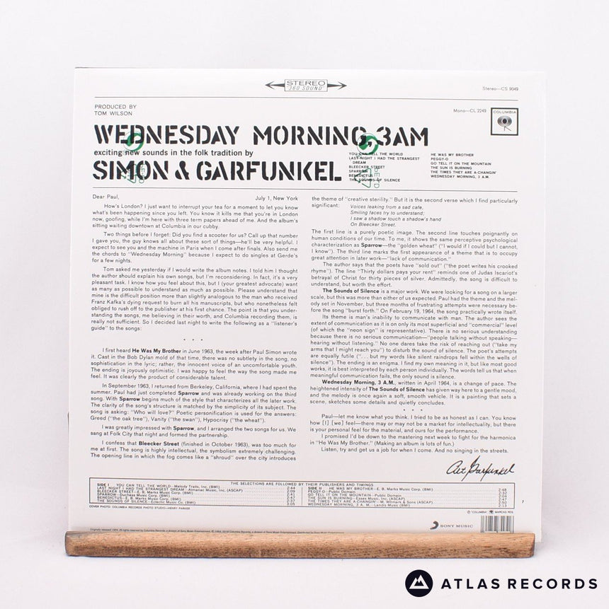 Simon & Garfunkel - Wednesday Morning, 3 A.M. - LP Vinyl Record - NEW