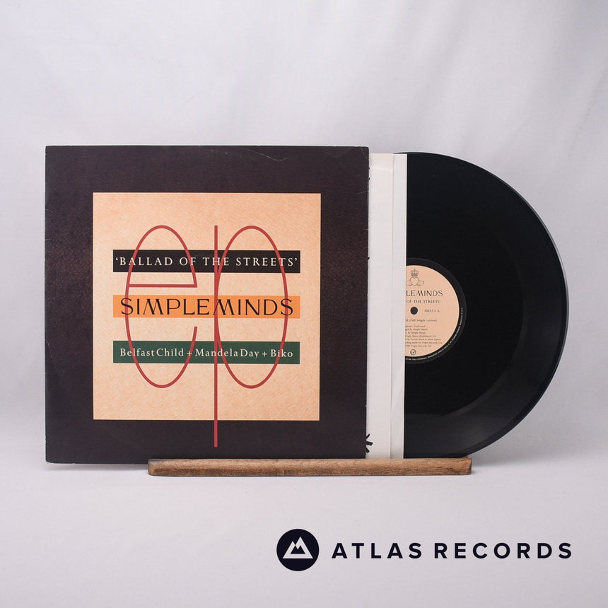 Simple Minds Ballad Of The Streets 12" Vinyl Record - Front Cover & Record