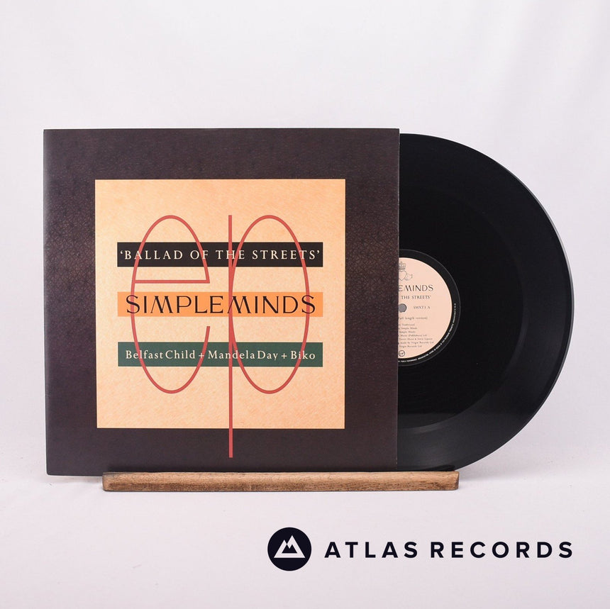 Simple Minds Ballad Of The Streets 12" Vinyl Record - Front Cover & Record