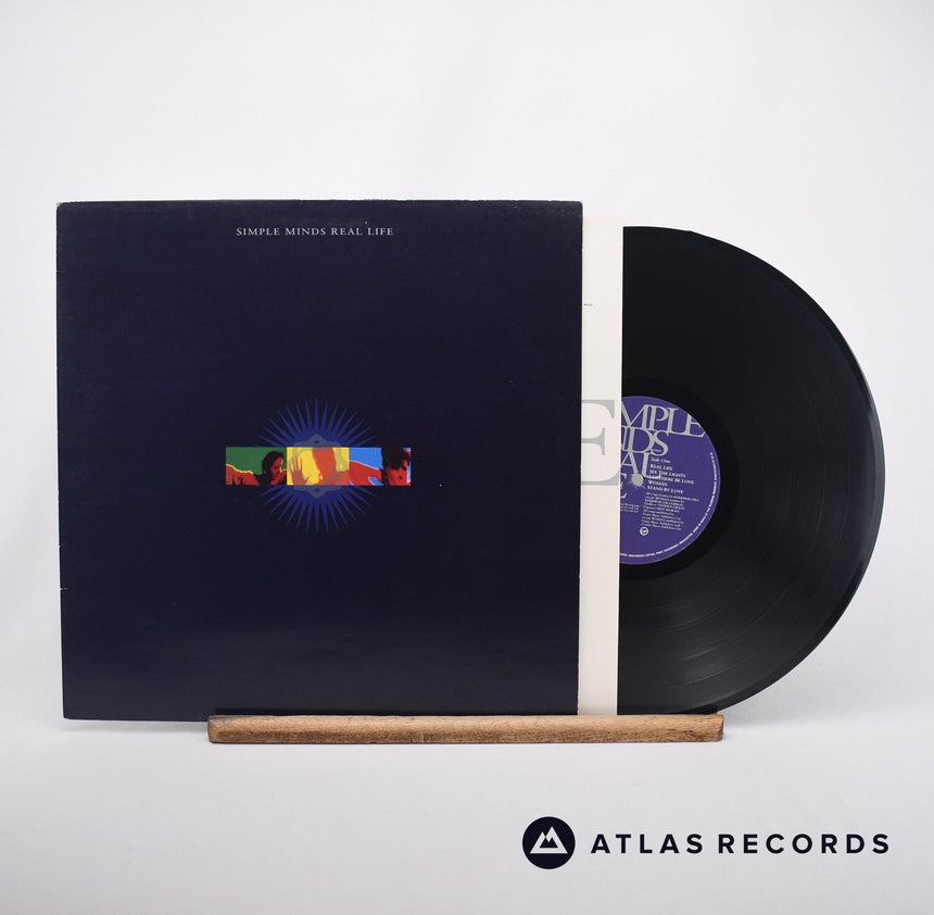 Simple Minds Real Life LP Vinyl Record - Front Cover & Record