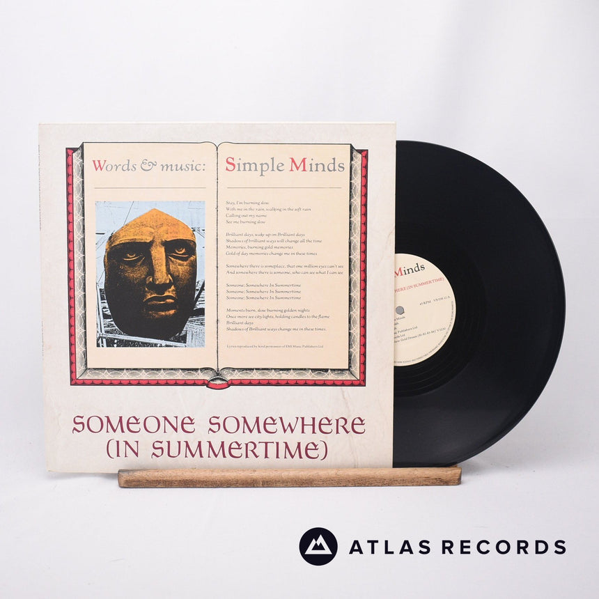 Simple Minds Someone Somewhere 12" Vinyl Record - Front Cover & Record