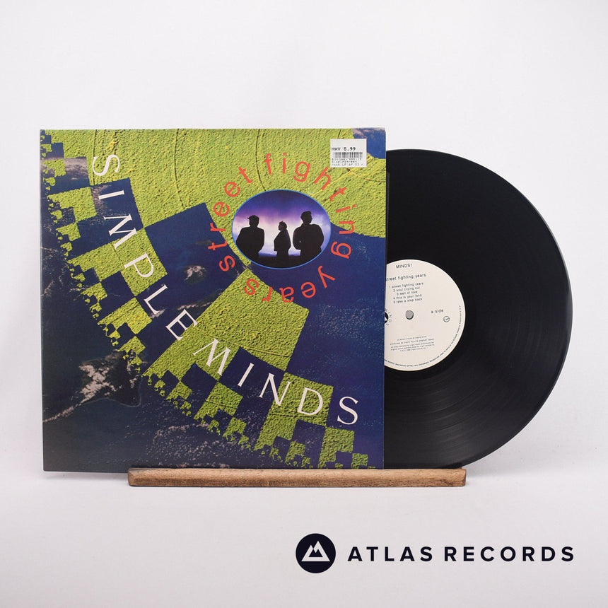 Simple Minds Street Fighting Years LP Vinyl Record - Front Cover & Record
