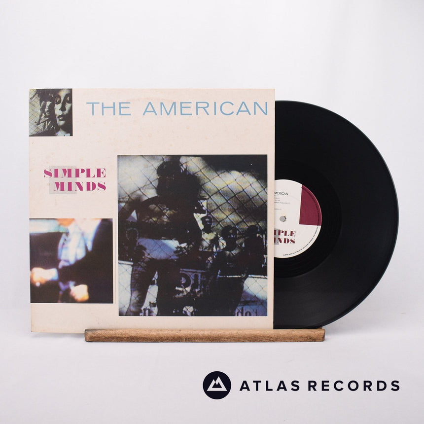 Simple Minds The American 12" Vinyl Record - Front Cover & Record