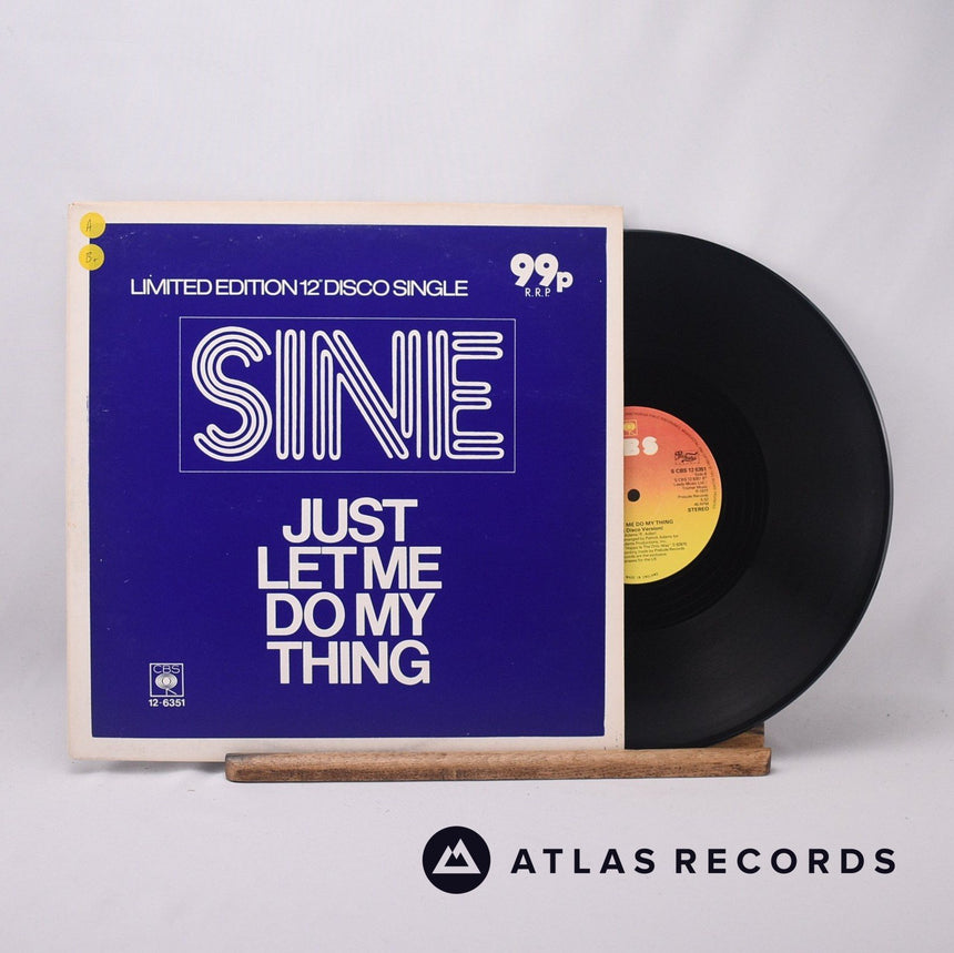 Sine Just Let Me Do My Thing 12" Vinyl Record - Front Cover & Record
