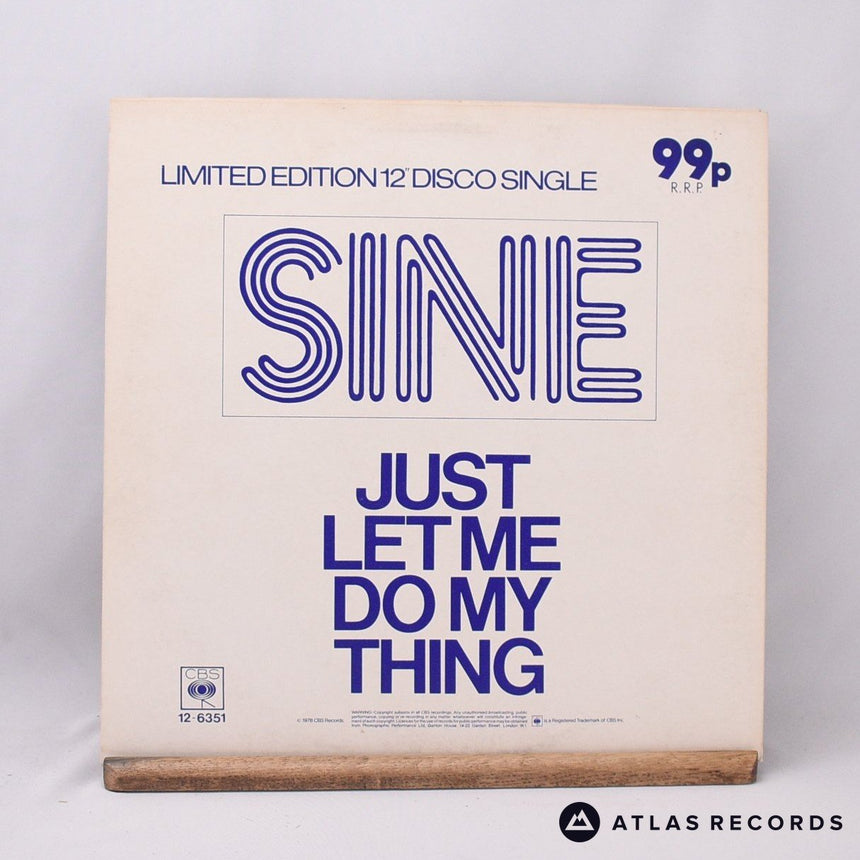 Sine - Just Let Me Do My Thing - Limited Edition 12" Vinyl Record - VG+/EX