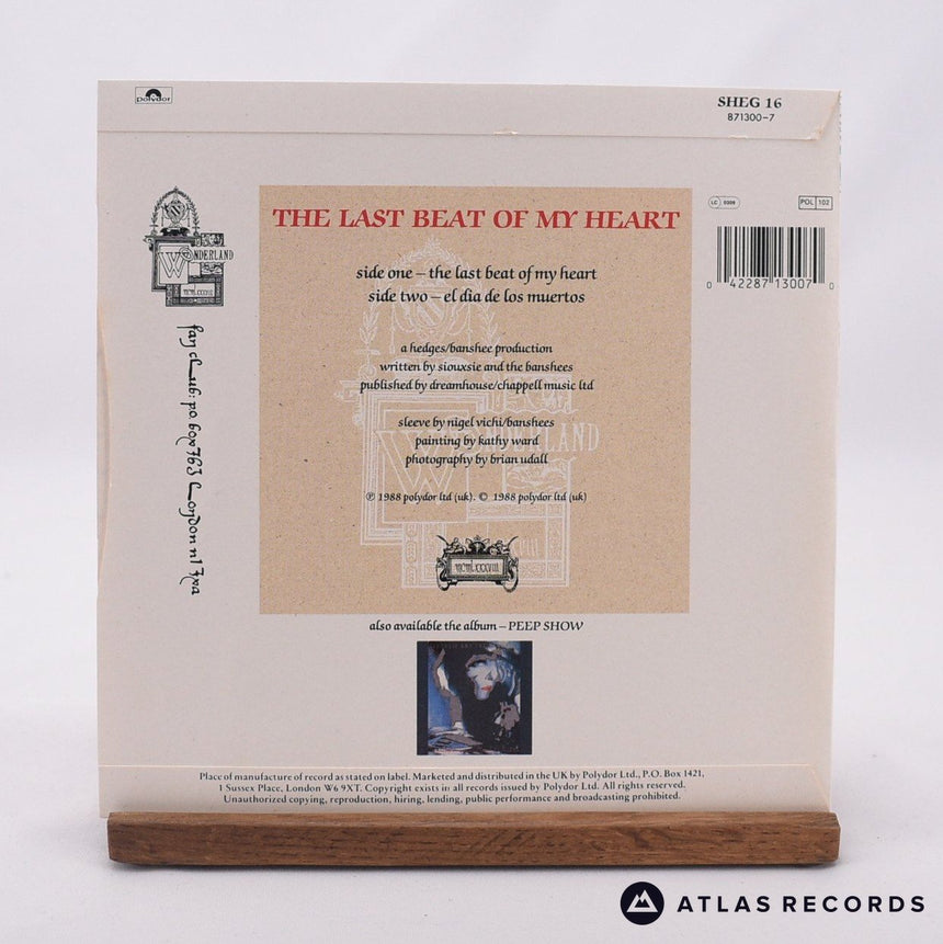 Siouxsie & The Banshees - The Last Beat Of My Heart - 7" Vinyl Record - EX/EX