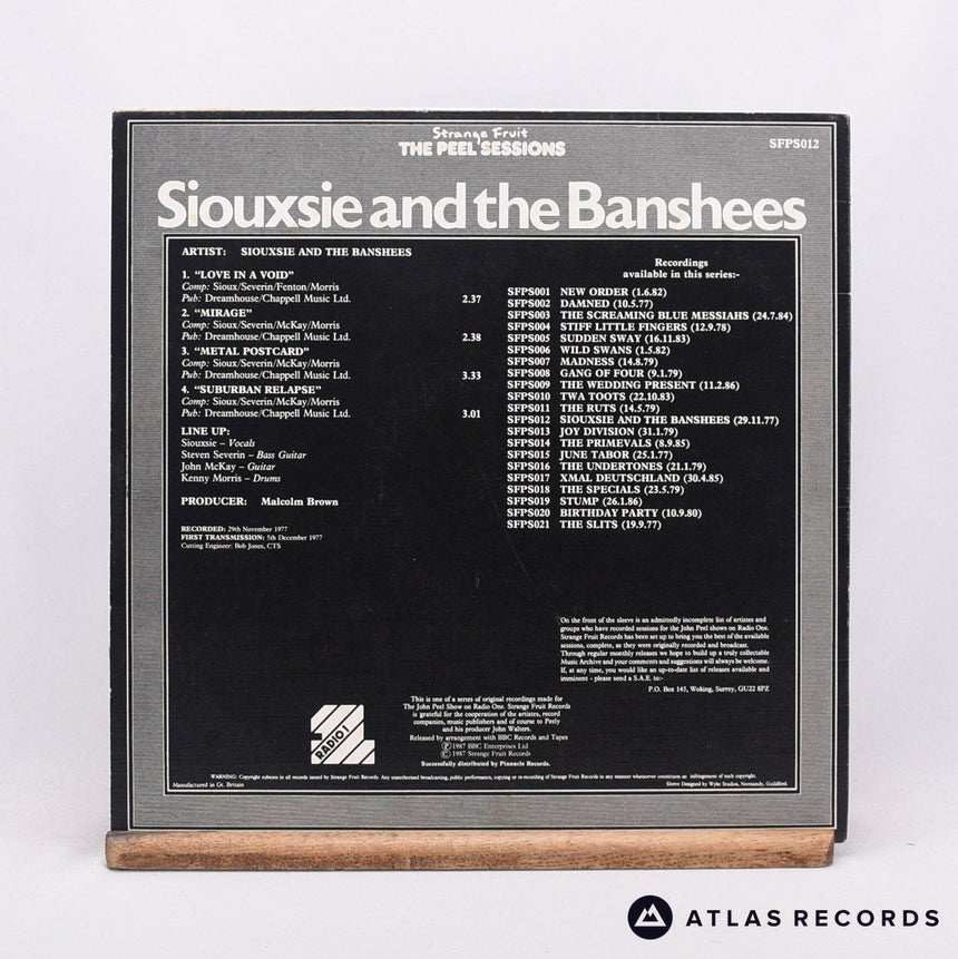 Siouxsie & The Banshees - The Peel Sessions - 12" Vinyl Record - EX/VG+
