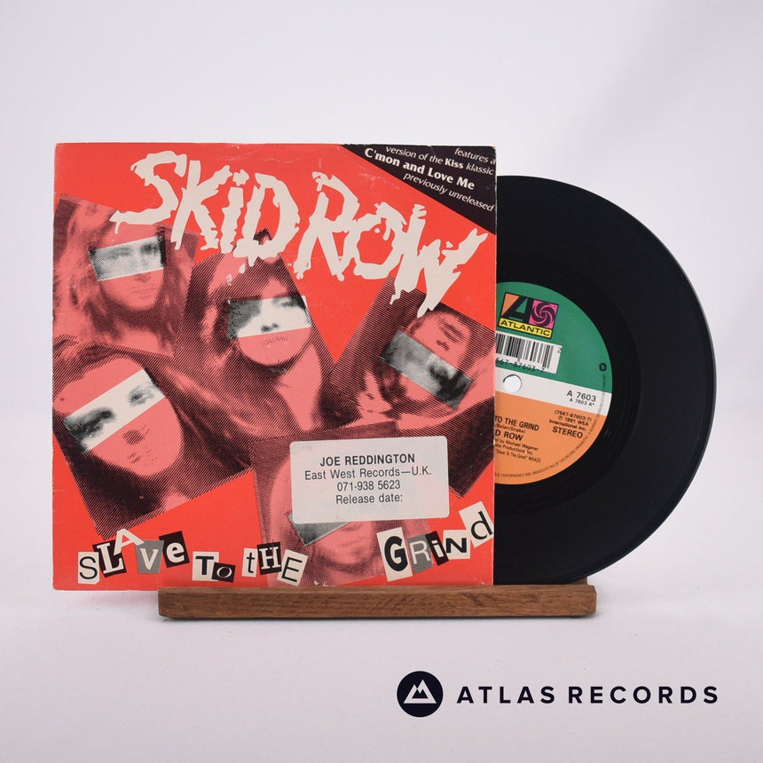 Skid Row Slave To The Grind 7" Vinyl Record - Front Cover & Record
