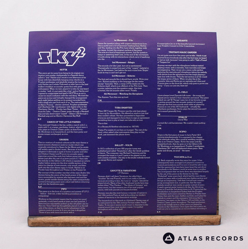 Sky - Sky 2 - Lyric Sheet Gatefold 2 x LP Vinyl Record - EX/EX