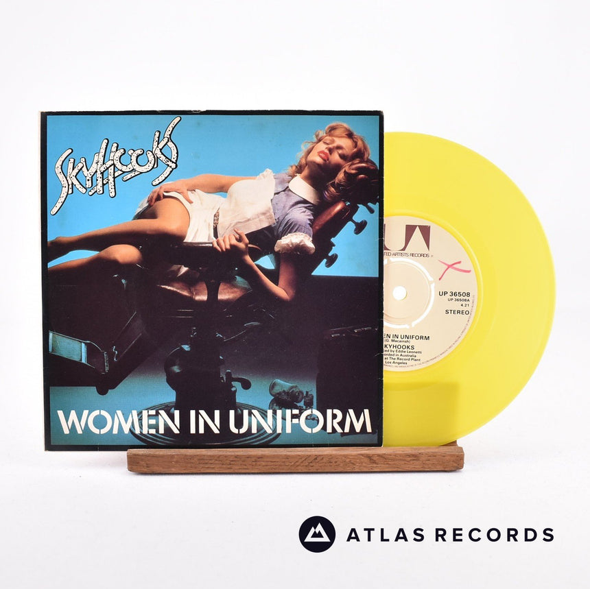 Skyhooks Women In Uniform 7" Vinyl Record - Front Cover & Record