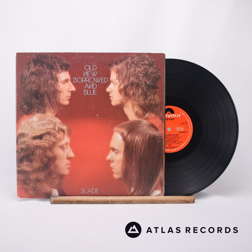 Slade Old New Borrowed And Blue LP Vinyl Record - Front Cover & Record