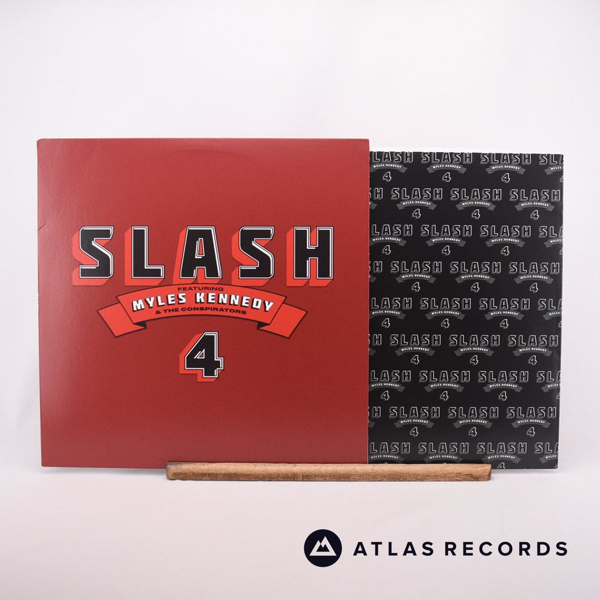 Slash - 4 - Red Guitar Pick Insert LP Vinyl Record - EX/NM