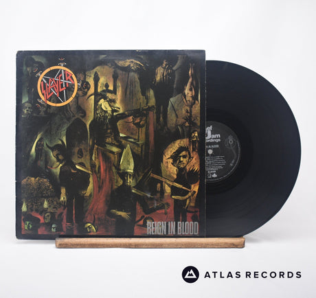 Slayer Reign In Blood LP Vinyl Record - Front Cover & Record