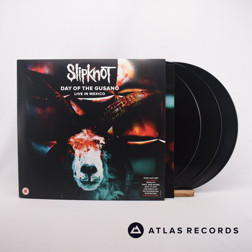 Slipknot Day Of The Gusano 3 x LP + DVD Vinyl Record - Front Cover & Record