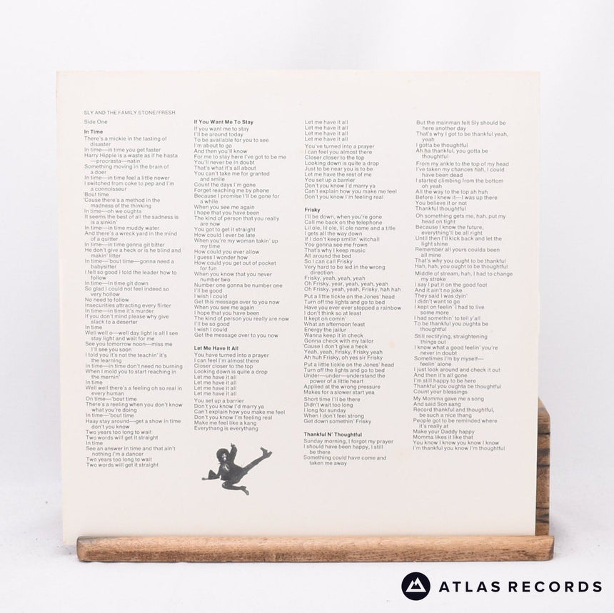 Sly & The Family Stone - Fresh - Gatefold Us LP Vinyl Record - EX/VG+