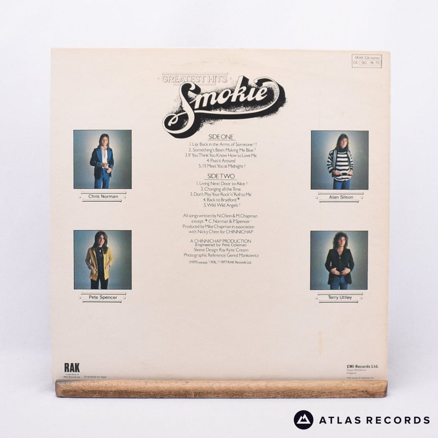 Smokie - Greatest Hits - Embossed Sleeve LP Vinyl Record - VG+/EX