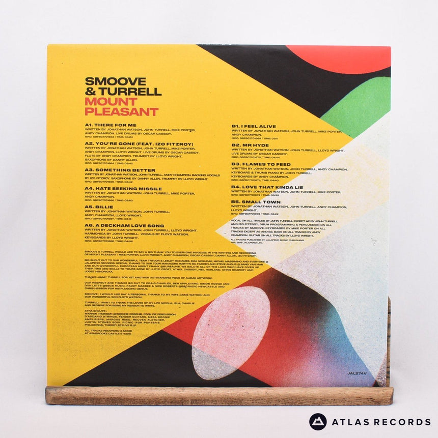 Smoove + Turrell - Mount Pleasant - LP Vinyl Record - NM/NM