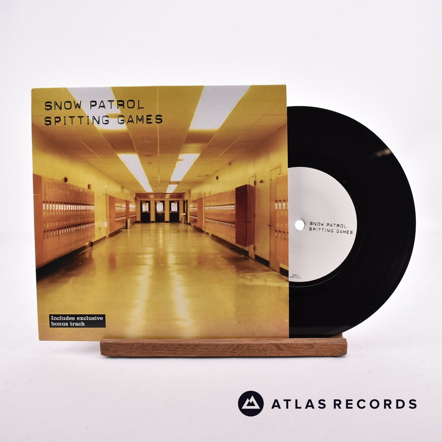 Snow Patrol Spitting Games 7" Vinyl Record - Front Cover & Record