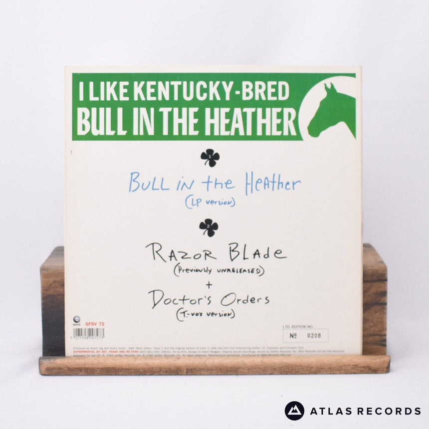 Sonic Youth - Bull In The Heather - Silver 10" Vinyl Record - EX/VG+