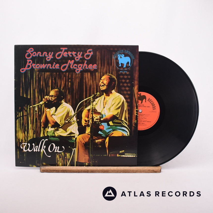 Sonny Terry & Brownie McGhee Walk On LP Vinyl Record - Front Cover & Record