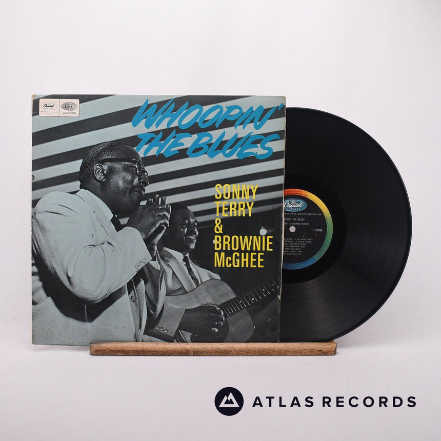 Sonny Terry & Brownie McGhee Whoopin' The Blues LP Vinyl Record - Front Cover & Record