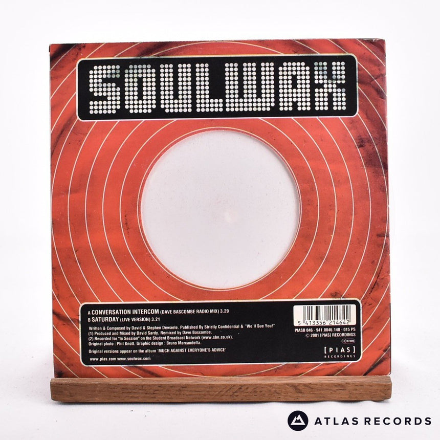 Soulwax - Conversation Intercom - Clear 7" Vinyl Record - NM/NM
