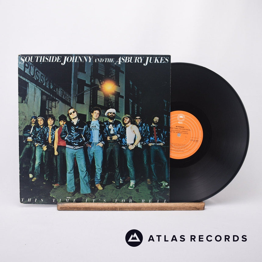 Southside Johnny & The Asbury Jukes This Time It's For Real LP Vinyl Record - Front Cover & Record