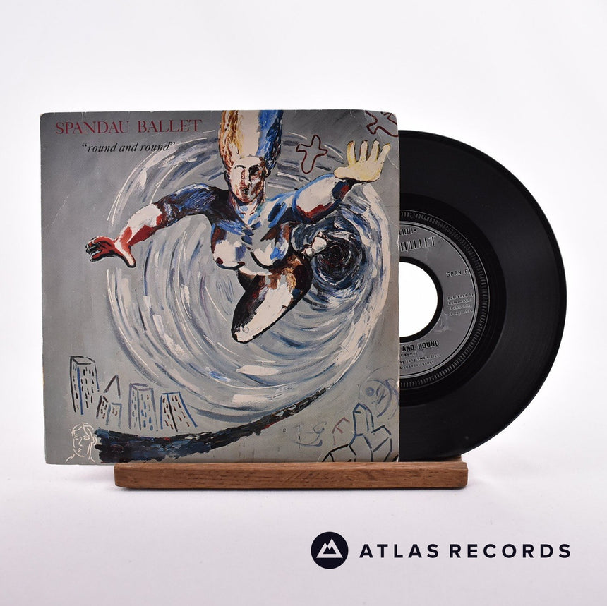 Spandau Ballet Round And Round 7" Vinyl Record - Front Cover & Record