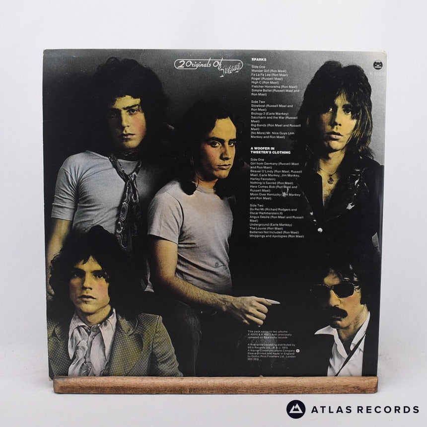 Sparks - 2 Originals Of Sparks - Booklet 2 x LP Vinyl Record - VG+/EX