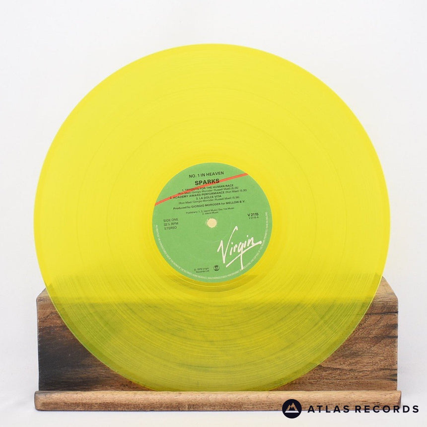 Sparks - No. 1 In Heaven - Yellow Translucent A-1 B-1 LP Vinyl Record - EX/VG+