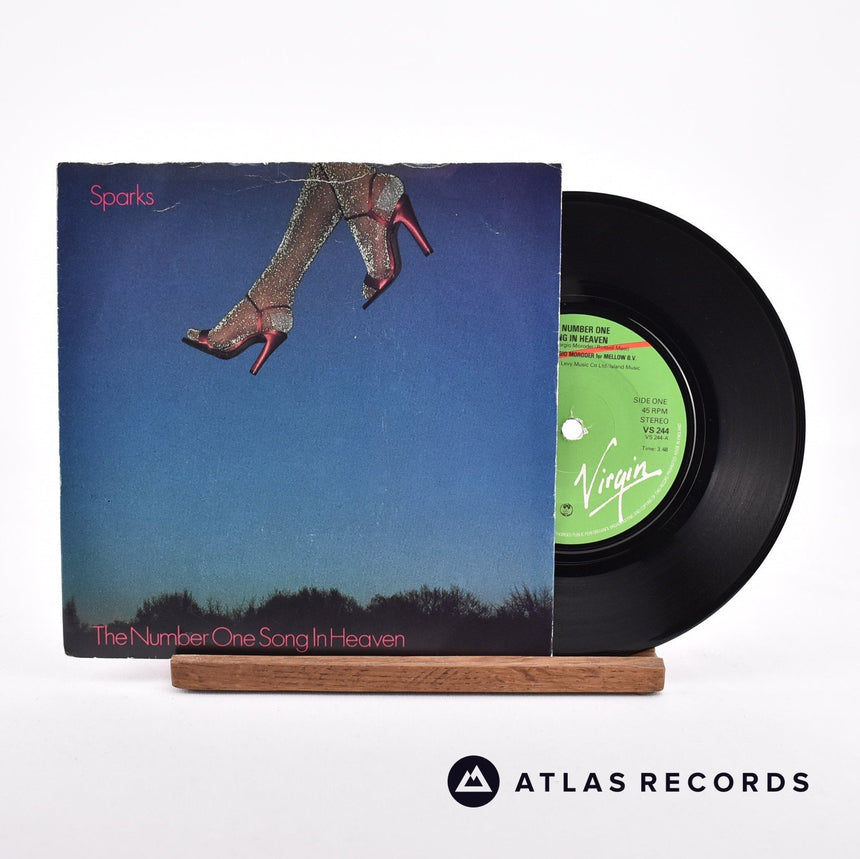 Sparks The Number One Song In Heaven 7" Vinyl Record - Front Cover & Record