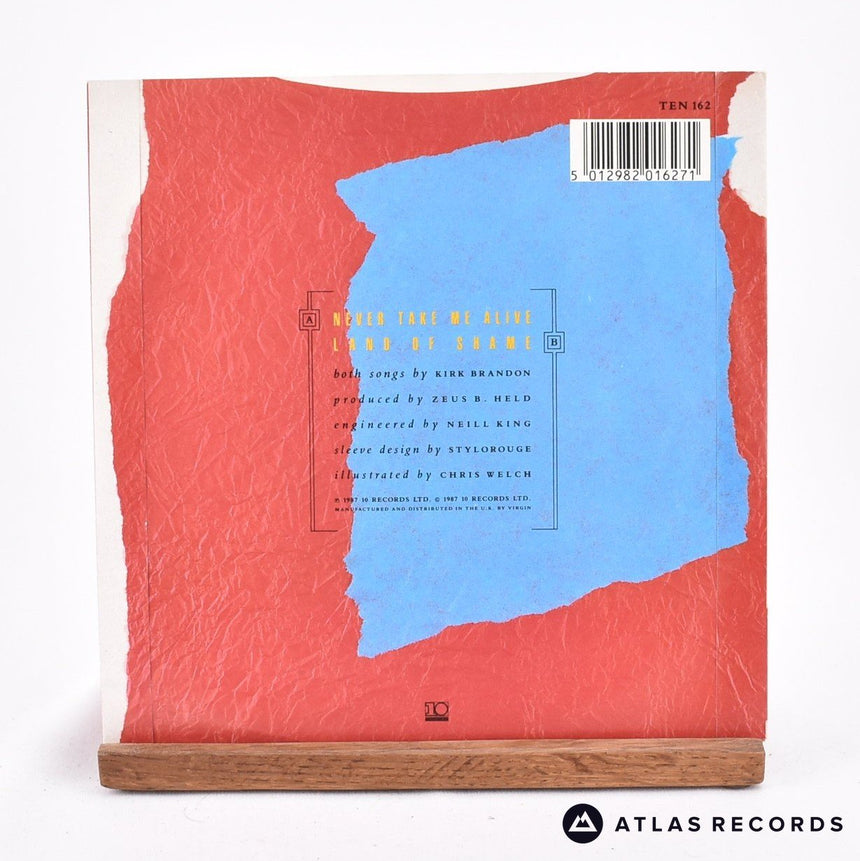 Spear Of Destiny - Never Take Me Alive - 7" Vinyl Record - EX/VG+