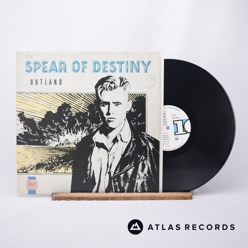 Spear Of Destiny Outland LP Vinyl Record - Front Cover & Record