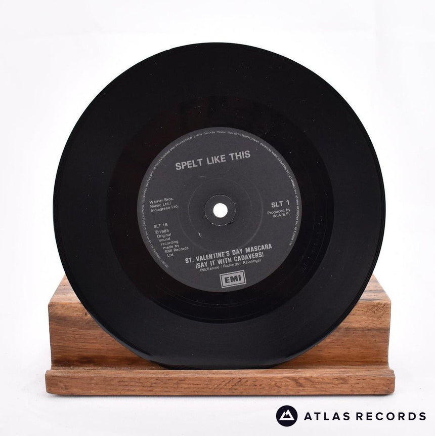 Spelt Like This - Contract Of The Heart - Die-Cut Sleeve 7" Vinyl Record - EX/EX