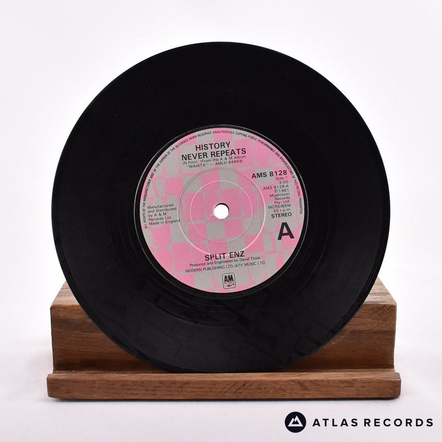 Split Enz - History Never Repeats - Etched 7" Vinyl Record - VG+/EX