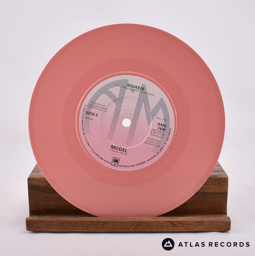 Squeeze - Cool For Cats - Pale Pink 7" Vinyl Record - EX/VG+