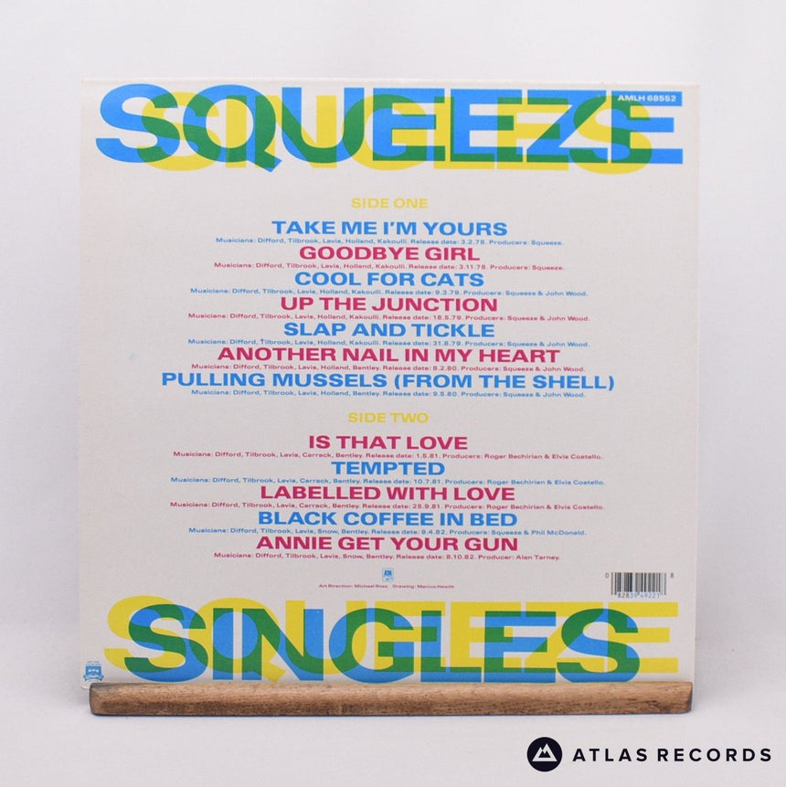 Squeeze - Singles - 45's And Under - Bilbo A//3 B//3 LP Vinyl Record - EX/EX