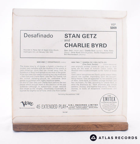 Stan Getz - Play Desafinado & One Note Samba - 7" EP Vinyl Record - EX/VG+