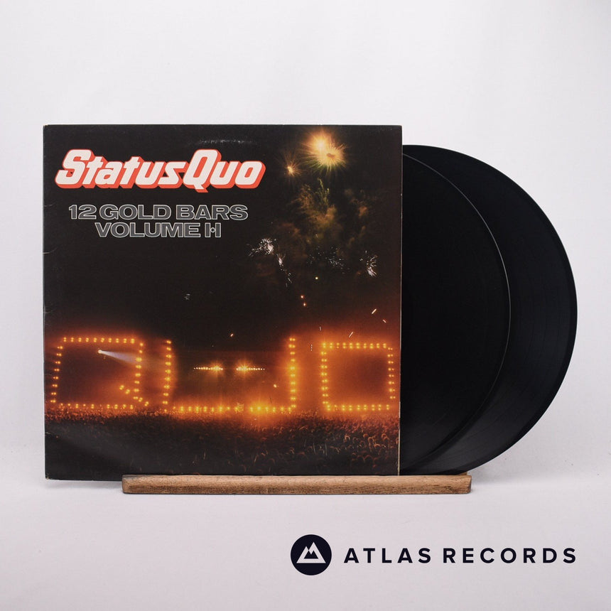 Status Quo 12 Gold Bars Volume I+I 2 x LP Vinyl Record - Front Cover & Record