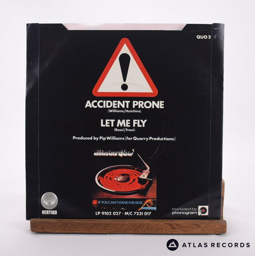 Status Quo - Accident Prone - 7" Vinyl Record - VG+/VG+