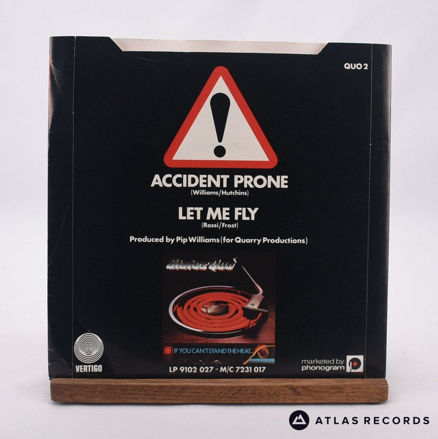 Status Quo - Accident Prone - 7" Vinyl Record - EX/EX