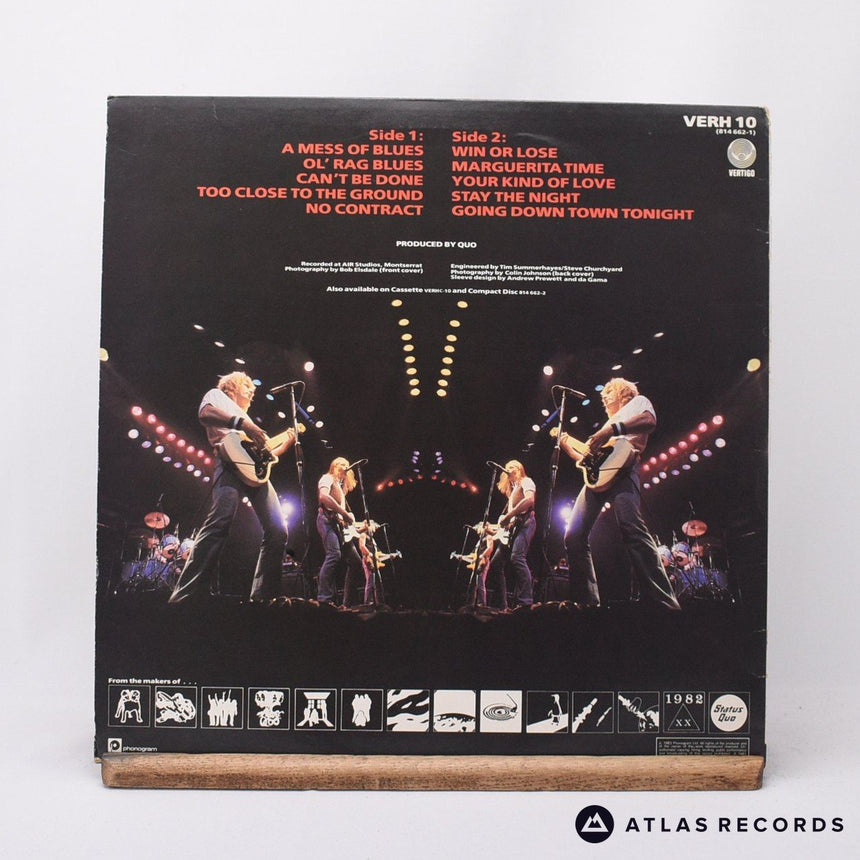 Status Quo - Back To Back - Insert Arun LP Vinyl Record - EX/EX