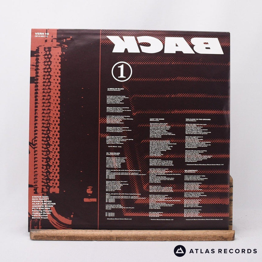 Status Quo - Back To Back - Insert Arun LP Vinyl Record - EX/EX