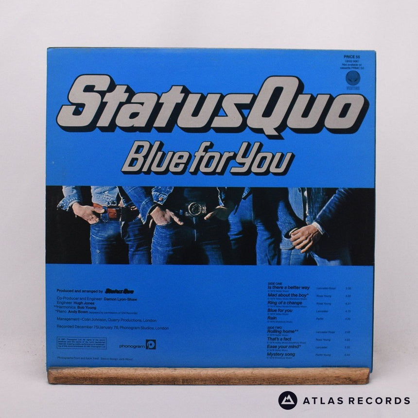 Status Quo - Blue For You - Reissue LP Vinyl Record - VG+/EX